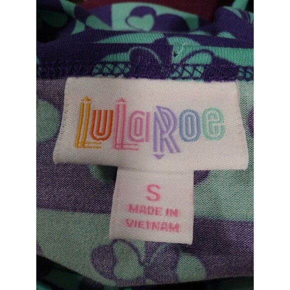 NWT Lularoe Women's Small Minnie Mouse Blue Irma Tee - Picture 4 of 5